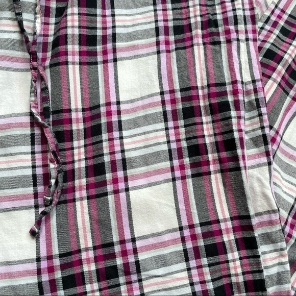 La Senza Women’s Pajama Pants Tartan lounge in Large w Drawstrings 100% Cotton - Picture 3 of 6